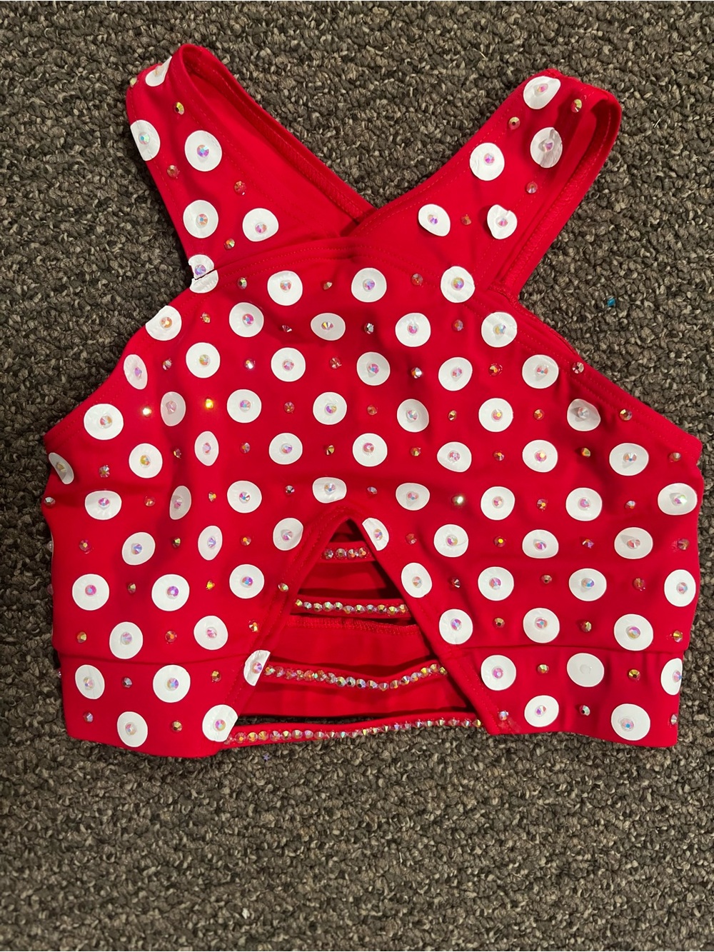 Girls Jazz Balera dance crop top
